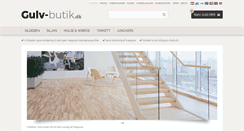 Desktop Screenshot of gulv-butik.dk
